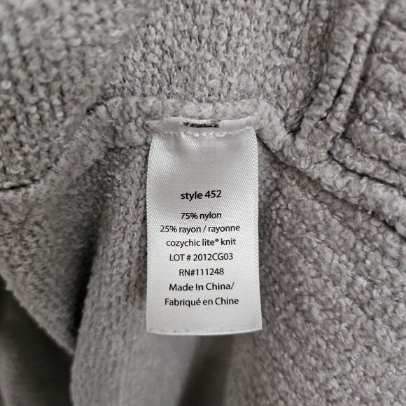 Barefoot Dreams Cozychic Lite Circle Cardigan XS‎ Small Dove Gray Sweater 452 - Picture 6 of 10